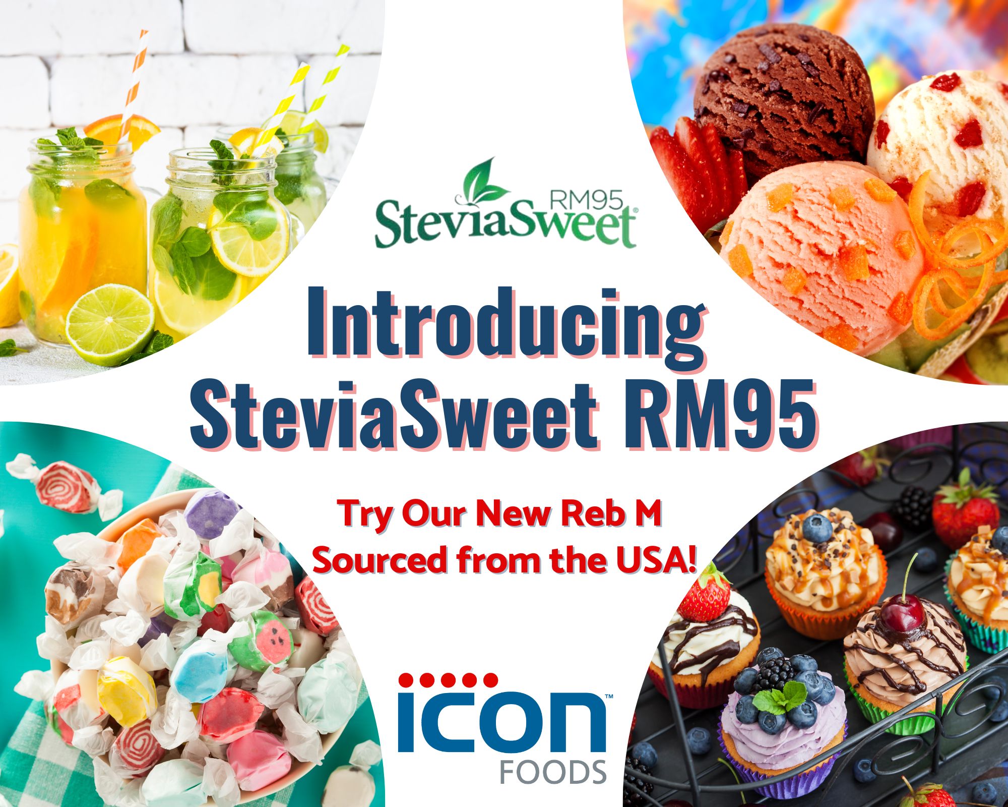 Introducing SteviaSweet RM95 Our USBased Reb M! Icon Foods