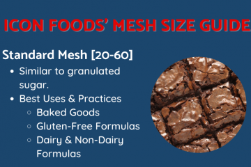 Icon Foods Mesh Size Guide