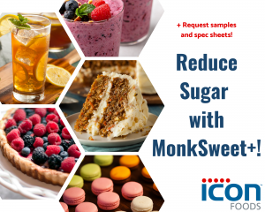 Icon Foods Reduce Sugar with MonkSweet+