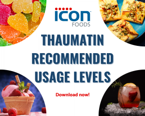 Icon Foods Thaumatin Recommended Usage Levels