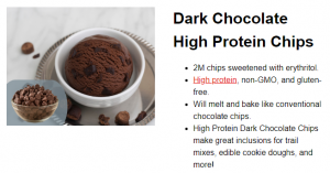 Icon Foods high protein chocolate chips
