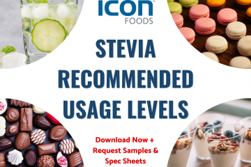 Icon Foods Stevia maximum recommended usage levels!