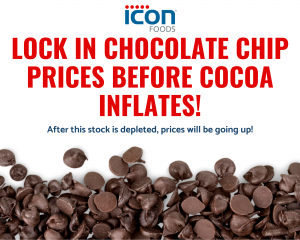 Icon Foods Lock in Chocolate Chip Prices Before Cocoa Inflates! 