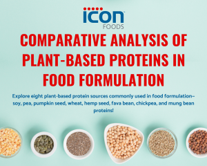 Icon Foods Comparative Analysis of Plant-Based Proteins in Food Formulation