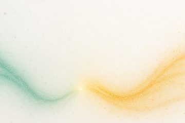 Shimmery particles of monk fruit and allulose in a wave pattern.