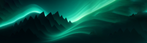 An abstract “force field” of soft, glowing waves (think teal + green + white) enveloping jagged, dark shapes that represent off-notes. Metaphor: LS4 creating a protective sensory barrier that smooths everything out.