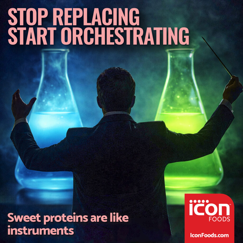 Conductor facing two proteins in a concert setting.